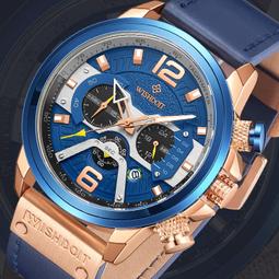 48h出貨丶WATCH大錶盤飛行員手錶男表三眼六針多功能計時日曆運動男A11360 歷史價格詳細信息