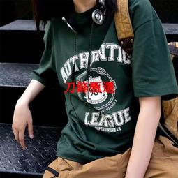 新款夏季青寬松美式純棉短袖t恤男士潮牌印花衣服半袖體恤-正正男裝 歷史價格詳細信息