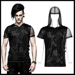 ＊MINI PUNK LOLO＊黑暗龐克視覺-暗黑戰略部隊機密任務雙口袋個性造型襯衫(WY-1012)PUNK 歷史價格詳細信息