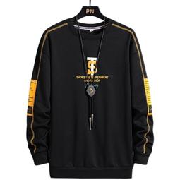 男春秋長袖T恤 寬鬆圓領套頭衛衣 男字母印花長袖T恤 正韓上衣 長袖上衣 男生衣著大學T 歷史價格詳細信息