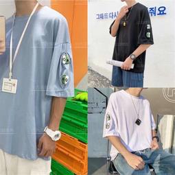 【領卷免運】情侶裝 短袖 韓版 火柴人 可愛 搞怪 潮流 半袖 t恤 寬鬆 百搭 2022 休閒 趣味 上衣 歷史價格詳細信息