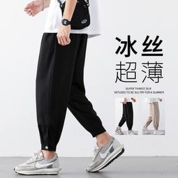 台灣現貨LARGE STORE 日系潮流百搭素面涼感工作褲 縮口褲 寬版長褲 休閒長褲 男生長褲 九分褲 涼感褲 (K9 價格比較,價格查詢,歷史價格詳細信息