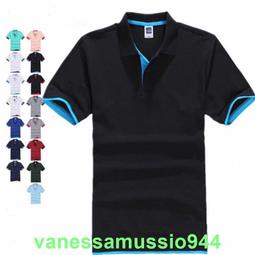 素POLO衫 純色大王 65%棉 POLO 衫 雙色領 男裝短袖T恤 POLO衫 網眼棉翻領T恤 工作服-滿599免運 歷史價格詳細信息