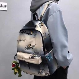 台灣現貨男大學生書包ins潮牌校園背包男後背包 韓版簡約百搭旅行電腦包  露天市集  全台最大的網路購物市集 歷史價格詳細信息