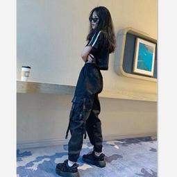 台灣現貨現貨束腳工裝褲女ins潮牌春季帥氣學生寬松高腰顯瘦胖mm大碼休閑褲子工裝褲 束口褲 長褲 女生衣著  露天市集 歷史價格詳細信息