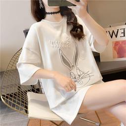 新款 卡通歐貨重工立體卡通短袖t恤女夏秋冬季寬松半袖磨毛加厚打底衫大碼T恤 短袖T恤 卡通T恤 夏天衣服-時尚男裝 歷史價格詳細信息