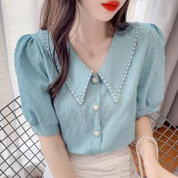 台灣現貨短袖白襯衫女夏季別緻設計感韓版顯瘦短版小個子拉鍊襯衫上衣MC服飾 JEKZ  露天市集  全台最大的網路購物市集 歷史價格詳細信息