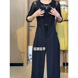 台灣現貨現貨高級感揹帶褲女早春新款設計感收腰顯瘦高腰闊腿西裝褲連身褲  露天市集  全台最大的網路購物市集 價格比較,價格查詢,歷史價格詳細信息