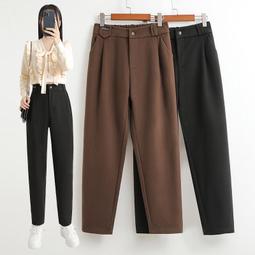 台灣現貨@桃子 大碼長褲 工裝褲女 高腰褲 韓版學生休閑顯瘦百搭九分束腳哈倫褲 韓版長褲 寬鬆褲子 休閒褲 束腳褲 長褲 歷史價格詳細信息