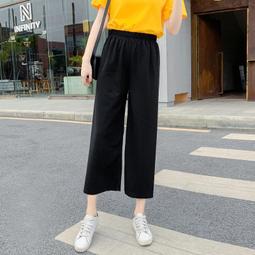 台灣現貨鬆緊腰寬鬆休閒百搭短褲女闊腿褲高腰口袋紐扣拚接2024年夏季新款 歷史價格詳細信息