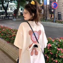 T恤 短袖 oversize爆款潮牌韓版衣服 重磅純棉短袖T恤女寬鬆上衣男 歷史價格詳細信息