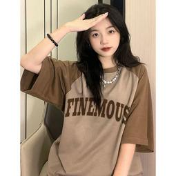 台灣現貨【 ????????????????????????????????????】Oversize寬鬆 vintage美式復古 純棉 短T 短踢 字母印 歷史價格詳細信息