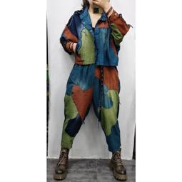 新品上新 緊身彈力刺繡牛仔褲男 歐美直筒潮牌復古長褲子 破洞補丁破褲 歷史價格詳細信息