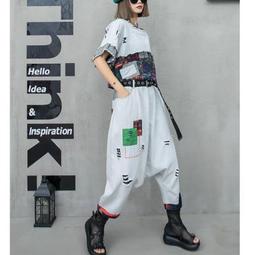 台灣現貨2023四月上新，超大尺碼2-300斤胖mm夏季寬鬆百搭港味復古印花撞色插肩短袖T恤上衣  露天市集  全台最大 歷史價格詳細信息