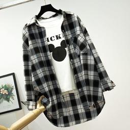 台灣現貨襯衫女 長袖 春秋新款 chic韓風 港風襯衫 小清新 大尺碼襯衫 寬鬆襯衫 百搭 拼接 學生襯衫 簡約時尚女裝 歷史價格詳細信息