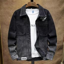 台灣現貨【M-4XL】外套 秋季潮牌牛仔外套男寬鬆大尺碼胖子上衣潮流復古水洗美式夾克秋款 男女同款 休閒百搭上衣  露天 歷史價格詳細信息