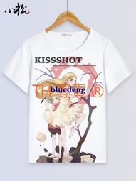 物語系列動漫周邊聯名T恤短袖夏季上衣男女青少年動漫衣服寬松潮#皇運 歷史價格詳細信息