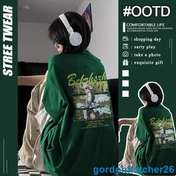 美式復古短袖T恤男女生同款海賊王路飛五檔印花純棉大尺碼寬鬆t恤日系動漫風上衣純棉吸汗透氣落肩短t 歷史價格詳細信息