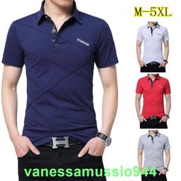 夏季新款短袖素面POLO衫 韓版翻領polo男士t恤 立領純棉商務POLO衫 男裝短袖T恤 歷史價格詳細信息