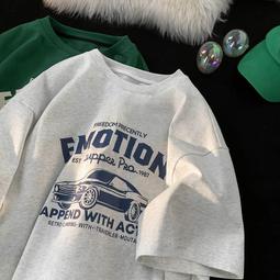 重磅t恤美式復古短袖t恤男夏季ins風潮流百搭大尺碼oversize寬鬆上衣男純棉T恤（滿599免運） 歷史價格詳細信息