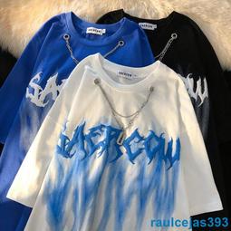 嘻哈街頭潮牌漸變男生短袖T恤 日系字母印花T恤男學生五分袖上衣 漸變印花五分袖T恤（GMT76）【壹號站】 歷史價格詳細信息