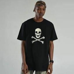 VLONE X NEVER BROKE AGAIN BONES聯名限定款骷髏骨架短袖T恤男夏-靚仔男裝 歷史價格詳細信息