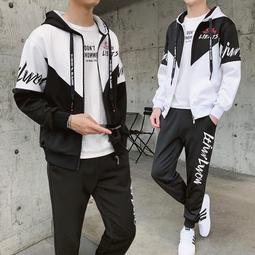 百搭男士休閒套裝百搭男士休閒套裝純棉夏季服裝時尚帥氣男孩休閒兩件套運動休閒 T 卹短袖上衣-正正男裝 歷史價格詳細信息