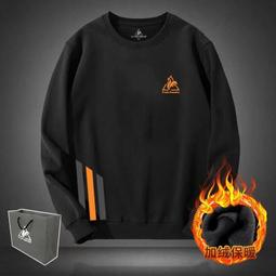 秋冬新款男士長袖t恤加厚緊身潮流打底衫百搭刺繡v領刷毛保暖上衣 男裝長袖t恤 男裝虎虎男裝 歷史價格詳細信息