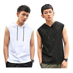 男背心 純棉背心 韓版背心 籃球背心 無袖背心 健身運動背心 削肩背心 夏天必備輕盈柔軟無袖上衣-毛毛男裝 歷史價格詳細信息
