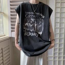 M-5XL水洗做舊落肩五分袖 男女同款圓領五分袖大學t 歐美風 街頭復古T恤 短袖t恤  嘻哈短袖上衣  短袖男 T恤男-潮流e線 歷史價格詳細信息