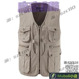 春秋中老年馬甲男牛仔多口袋坎肩背心爸爸裝戶外釣魚攝影純棉馬夾 歷史價格詳細信息