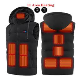 發熱 電熱馬甲 電熱 智能發熱馬甲男溫控恒溫充電加熱保暖羽絨馬甲背心加熱馬甲男女冬 歷史價格詳細信息