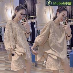 JH現貨  特大尺碼短袖T恤   300斤歐貨 復古 印花 寬鬆 中長款 破洞上 歷史價格詳細信息