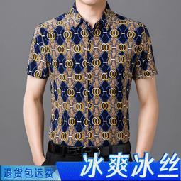 男士T恤短袖夏季中年男裝冰絲口袋體恤Polo衫男士翻領商務休閒保羅衫簡約爸爸裝tee老年人爺爺裝打底衫-22號穿搭 歷史價格詳細信息