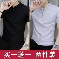 熱賣夏季polo短袖男士襯衫 高品質短袖T恤男 2022新款夏季日系五分袖ins寬鬆翻領學生上衣 polo短袖tee 歷史價格詳細信息