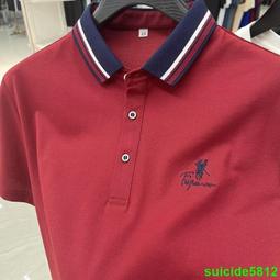 夏季男士短袖t恤保羅高級刺繡翻領Polo衫重磅短袖-22號穿搭 歷史價格詳細信息
