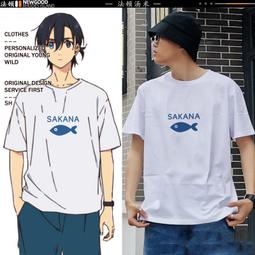 動漫夏日T恤短袖貓咪老師貓老師二次元動漫cos周邊衣服男女上衣#皇運 歷史價格詳細信息