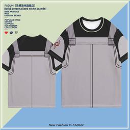 火影忍者t恤漩渦鳴人100%純棉短袖男女動漫休閑寬松潮牌夏季衣服#男裝 歷史價格詳細信息