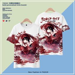 約會大作戰時崎狂三衣服短袖T恤圓領上衣動漫衣服周邊二次元日系#皇運 價格比較,價格查詢,歷史價格詳細信息