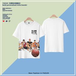 灌籃高手動漫周邊短袖 大電影櫻木花道 流川楓 三井壽 宮城 赤木 短袖t恤 男短t恤 親子裝  男生t恤 兒童t恤短袖 歷史價格詳細信息