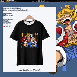 海王短袖路飛T恤學生潮日系動漫印象寬松衣服夏日二次元套裝ins#皇運 歷史價格詳細信息