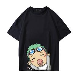 海賊王索隆純棉短袖T恤男女通用青少年男裝休閑航海王卡通動漫oh#男裝 歷史價格詳細信息