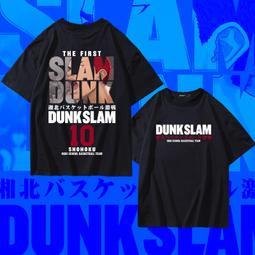 灌籃高手短袖櫻木花道扣籃100%純棉t恤男女情侶裝動漫學生衣服夏#男裝 歷史價格詳細信息