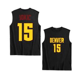 掘金隊約基奇短袖t恤男女純棉上衣休閑寬松學生親子裝籃球衣夏裝#男裝 歷史價格詳細信息