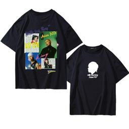 周傑倫同款t恤jay100%純棉短袖男裝女裝夏季寬松情侶裝半袖上衣服#男裝 歷史價格詳細信息