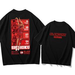 灌籃高手三井壽短袖100%純棉T恤男女童裝休閑小孩上衣動漫籃球潮#男裝 歷史價格詳細信息