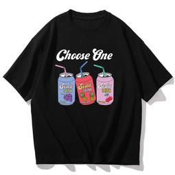 新款卡通印花短袖T恤男女 韓版潮流休閑百搭寬松半袖衣服 日系卡通動漫版半袖T恤 大碼寬松休閑學生百搭潮牌短袖-時尚男裝 歷史價格詳細信息