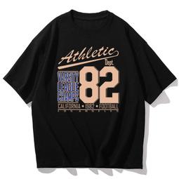 美式橄欖球風T恤男女親子裝兒童裝純棉短袖情侶衣休閑潮流高街頭#男裝 歷史價格詳細信息