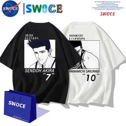 灌籃高手短袖櫻木花道流川楓100%純棉T恤男女卡通動漫學生籃球衣#男裝 歷史價格詳細信息