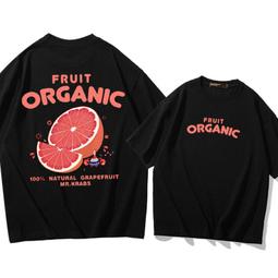 水果圖案青檸檬短袖t恤男女純棉上衣親子裝兒童裝短袖休閑半袖夏#男裝 歷史價格詳細信息